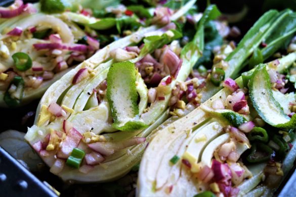 Gegrillter Pak Choi
