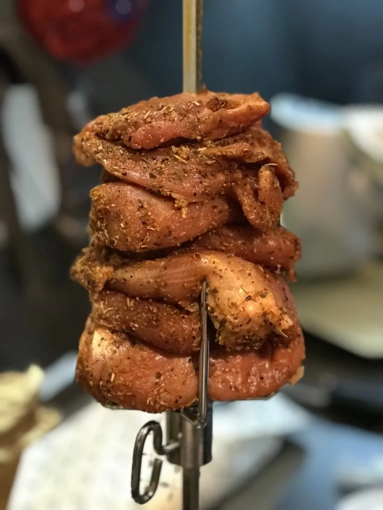 Gyros am Spieß
